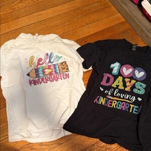 Little girls kindergarten shirts